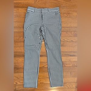 Gap Signature Skinny Ankle Pants Navy Blue and White Size 6